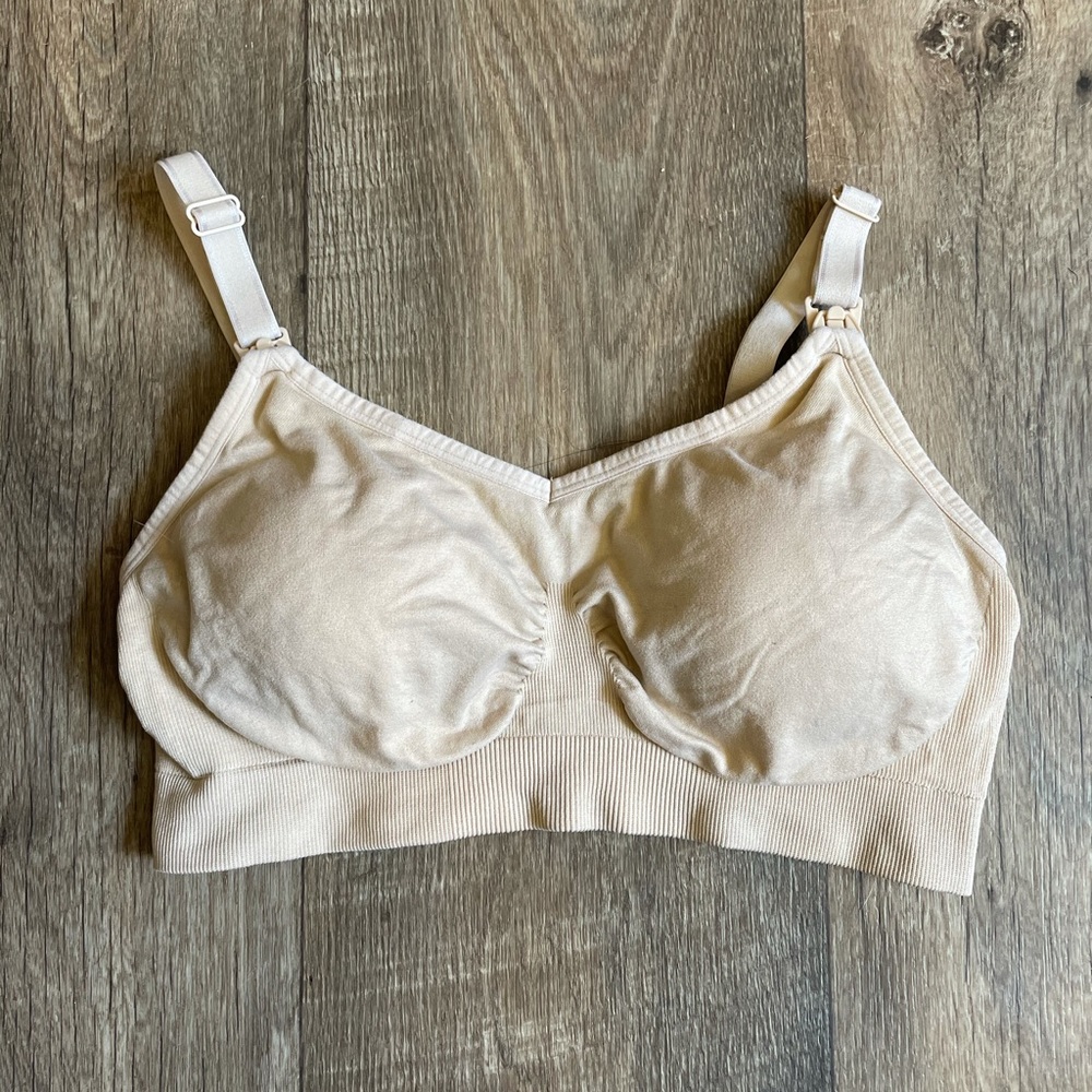 Beige Nursing Bra